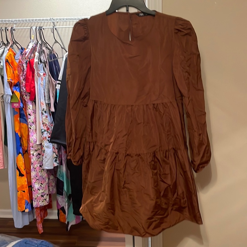 Zara brown dress